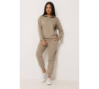 M&Co Women's Petite Cuffed Joggers in Natural | Size: 16 M&Co Natural 16