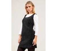 M&Co Women's Petite Pinafore Dress in Black | Size: 12 M&Co Black 12