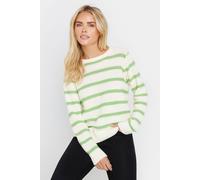 M&Co Petites Petite Green & Ivory Stripe Jumper - Women's