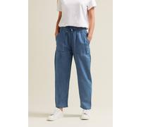 M&Co Women's Petite Tie Waist Denim Jeans in Blue | Size: 14 M&Co Blue 14