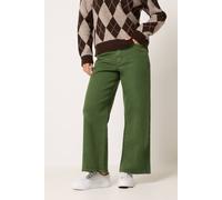 M&Co Women's Petite Wide Leg Jeans in Dark Green | Size: 16 M&Co Dark Green 16