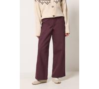 M&Co Women's Petite Wide Leg Jeggings in Burgundy | Size: 10