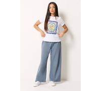 M&Co Petite Denim Wide Leg Joggers - Women's