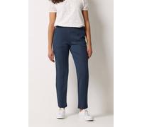M&Co Women's Ponte Seam Detail Trousers in Mid Navy | Size: 14