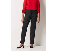 M&Co Women's Ponte Tailored Trousers in Black | Size: 10 M&Co Black 10