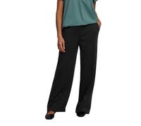 M&Co Womens Ponte Wide Leg Trousers - Women's Black