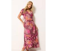 M&Co Women's Printed Wrap Maxi Dress | Size: 20 M&Co Multicolor 20