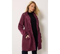 M&Co Women's Rain Jacket in Wine | Size: 16