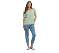 M&Co Womens Sage Green Broderie Puff Sleeve Top - Women's