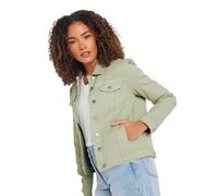 M&Co Womens Sage Green Denim Jacket - Women's