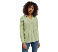 M&Co Womens Sage Green Pintuck Detail Linen Shirt - Women's