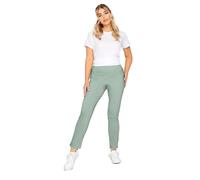M&Co Womens Sage Stretch Bengaline Trousers - Women's Green