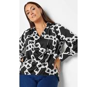 M&Co Women's Satin Blouse in Black | Size: 10