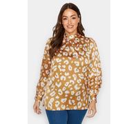 M&Co Women's Satin Blouse in Orange | Size: 12 M&Co Orange 12