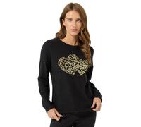 Sequin Heart Embellished Jumper M&Co Black 12