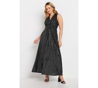 M&Co Women's Sequin Twist Front Maxi Dress in Black | Size: 12 M&Co Black 12