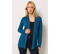 M&Co Women's Shawl Collar Cardigan Sweater in Teal | Size: 14/16