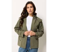 M&Co Women's Short Mac Coat in Olive | Size: 12 M&Co Olive 12