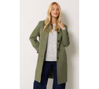 M&Co Women's Single Breasted Mac Coat in Light Khaki | Size: 12