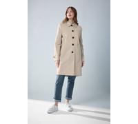 M&Co Women's Single Breasted Mac Coat in Natural | Size: 14 M&Co Natural 14