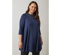 M&co Sleeveless Midi Dress In Blue Blue