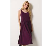 M&Co Women's Sleeveless Midi Dress in Purple | Size: 20