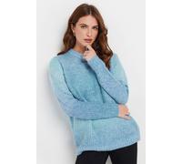 M&Co Women's Space Dye Knitted Jumper in Blue | Size: 14-16 M&Co Blue 14-16