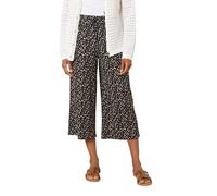 M&Co Womens Spot Print Wide Leg Culottes - Women's Black