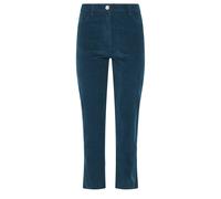 M&Co Women's Straight Leg Cord Trousers in Dark Blue | Size: 8S