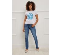 M&Co Women's Straight Leg Jeans in Mid Blue | Size: 28S M&Co Mid Blue 28S