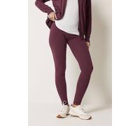 M&Co Women's Stretch Cotton Leggings in Purple | Size: 12L M&Co Purple 12L
