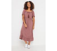 M&Co Women's Tassel Detail Smock Dress in Pink | Size: 20 M&Co Pink 20
