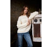 Textured Boucle Knit Jumper M&Co Ivory 18-20