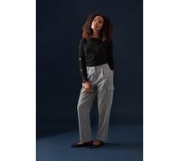 M&Co Women's Textured Cargo Trousers in Grey | Size: 18L M&Co Grey 18L