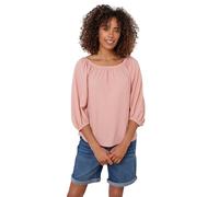 M&Co Womens Textured Puff Sleeve Bardot Top - Women's Pink