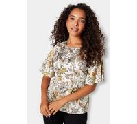 M&Co Women's Tie Back Blouse in White | Size: 10