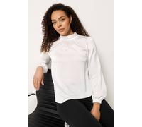 M&Co Women's Tie Back Blouse in White | Size: 12 M&Co White 12