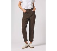 M&Co Women's Turn Up Mom Jeans in Chocolate | Size: 10S