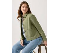 M&Co Women's Twill Shacket in Olive | Size: 12 M&Co Olive 12
