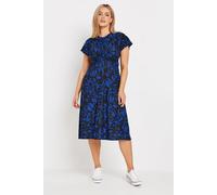 M&Co Women's Twist Front Midi Dress in Blue | Size: 10 M&Co Blue 10