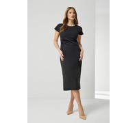 M&Co Womens Twist Side Dress - Women's Black