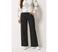 M&Co Women's Wide Leg Carpenter Jeans in Black | Size: 8