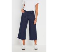 Wide Leg Cropped Jeans M&Co Indigo 18