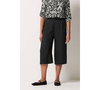 M&Co Wide Leg Cropped Trousers - Women's Black