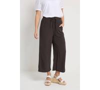 M&Co Women's Wide Leg Culottes Trouser in Chocolate | Size: 14S