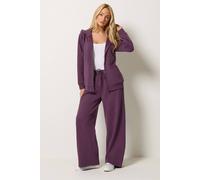 M&Co Women's Wide Leg Joggers in Purple | Size: 20