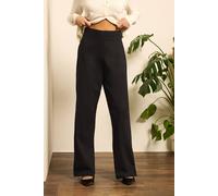 M&Co Women's Wide Leg Yoga Pants in Black | Size: 16S