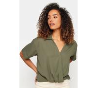 M&Co Women's Wrap Blouse in Green | Size: 12