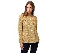 M&Co Yellow Floral Button Down Blouse - Women's