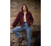 M&Co Women's Zip Through Fleece Jacket in Purple | Size: 10 M&Co Purple 10